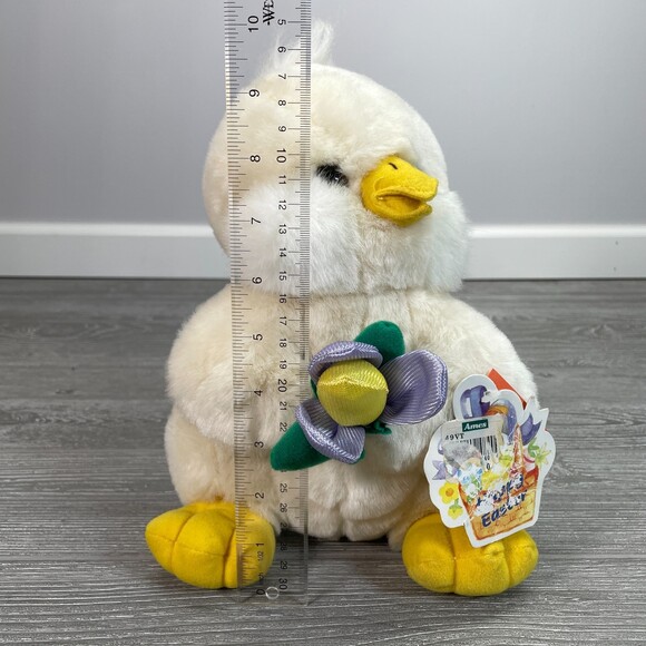 Vintage 1994 Chick Cuddle Wit Easter Duck Plush Tulip Flower Stuffed Animal NEW - Picture 11 of 11